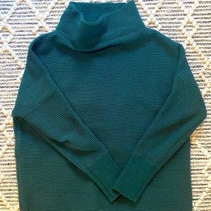 Womens Silver Icing Ribbed cowl neck Sweater